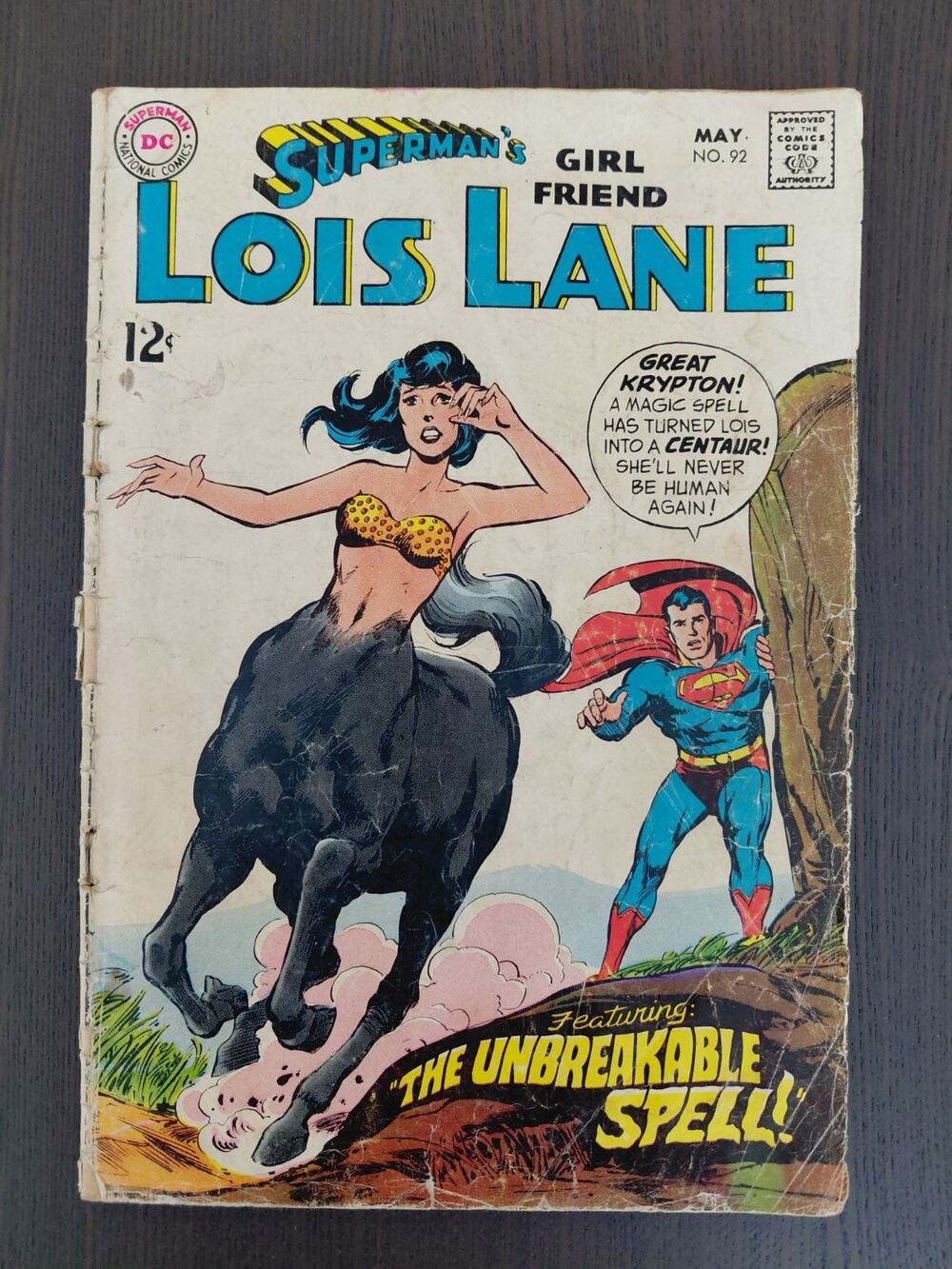 Superman's Girl Friend Lois Lane #92 (May 1969, DC Comics) Silver Age Centaur
